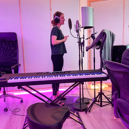 Kathrin Dietz, Studio, Aufnahmen, Gepäck, Song, Wave&Sound, Vocals, Gesangsaufnahmen 